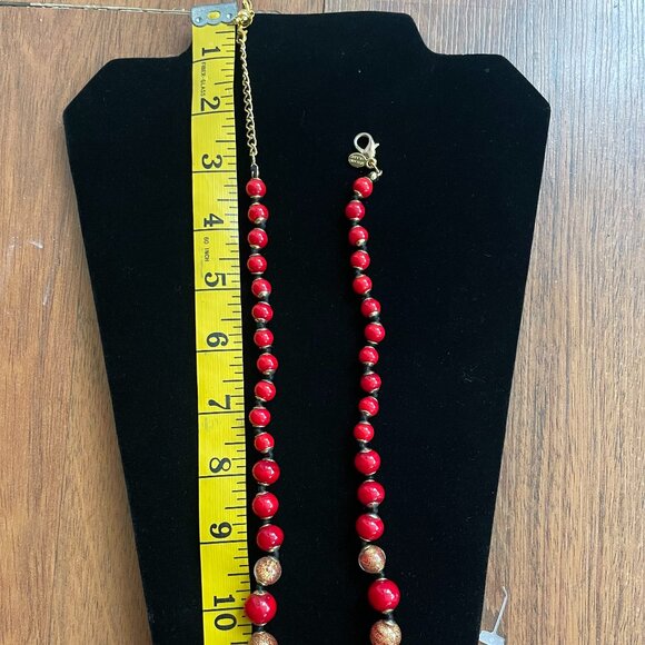 Vintage Murano glass bead necklace - Picture 7 of 8